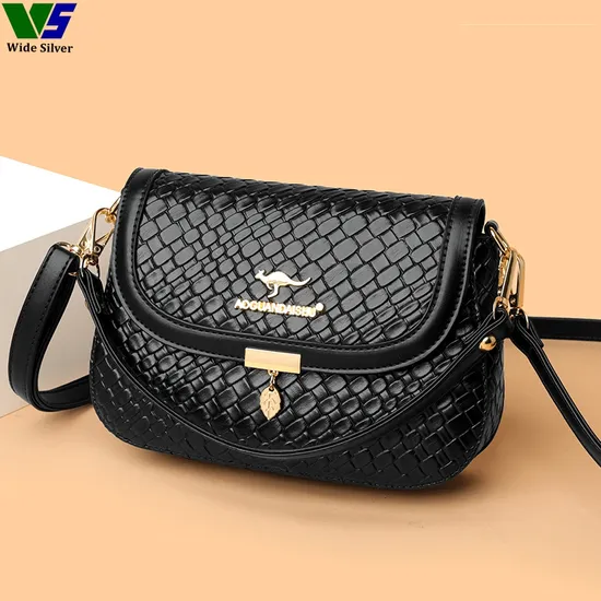 Wide Silver New Product Ladies PU Handbags 2025 Les Sacs a Mains 