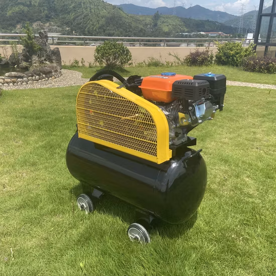 Xinya 6.5HP 2065 Double Cyliner 100L Gasoline Belt Driven Air Compressor Factory