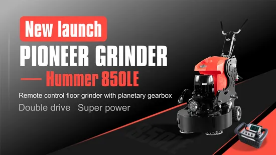 Low Cost and Practical Remote Control Concrete Floor Polisher 